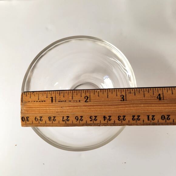 Hazel Atlas Apple Snack Set 4 Plates 4 Cups Orchard Embossed Clear Glass - Picture 10 of 13